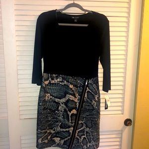 Snakeskin pattern Fall Dress